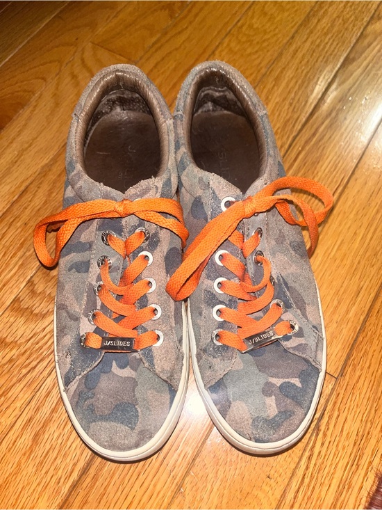 J Slides Shoes - Camo and Orange J / Slides Sneakers